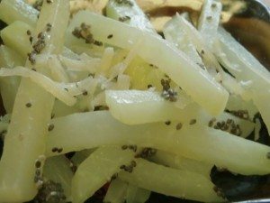 Recipe Kholrabi Parmesan w/Chia Seeds