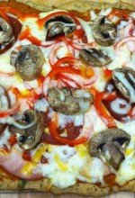 Basil Rosemary Pizza Crust and Carrot Squash Tomato Sauce