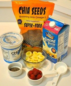 healthy recipe, Raspberry banana chia smoothie